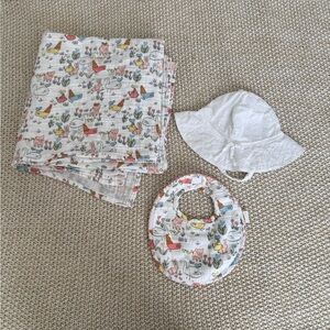 Mud Pie Baby Set with Animal Prints and White Accents